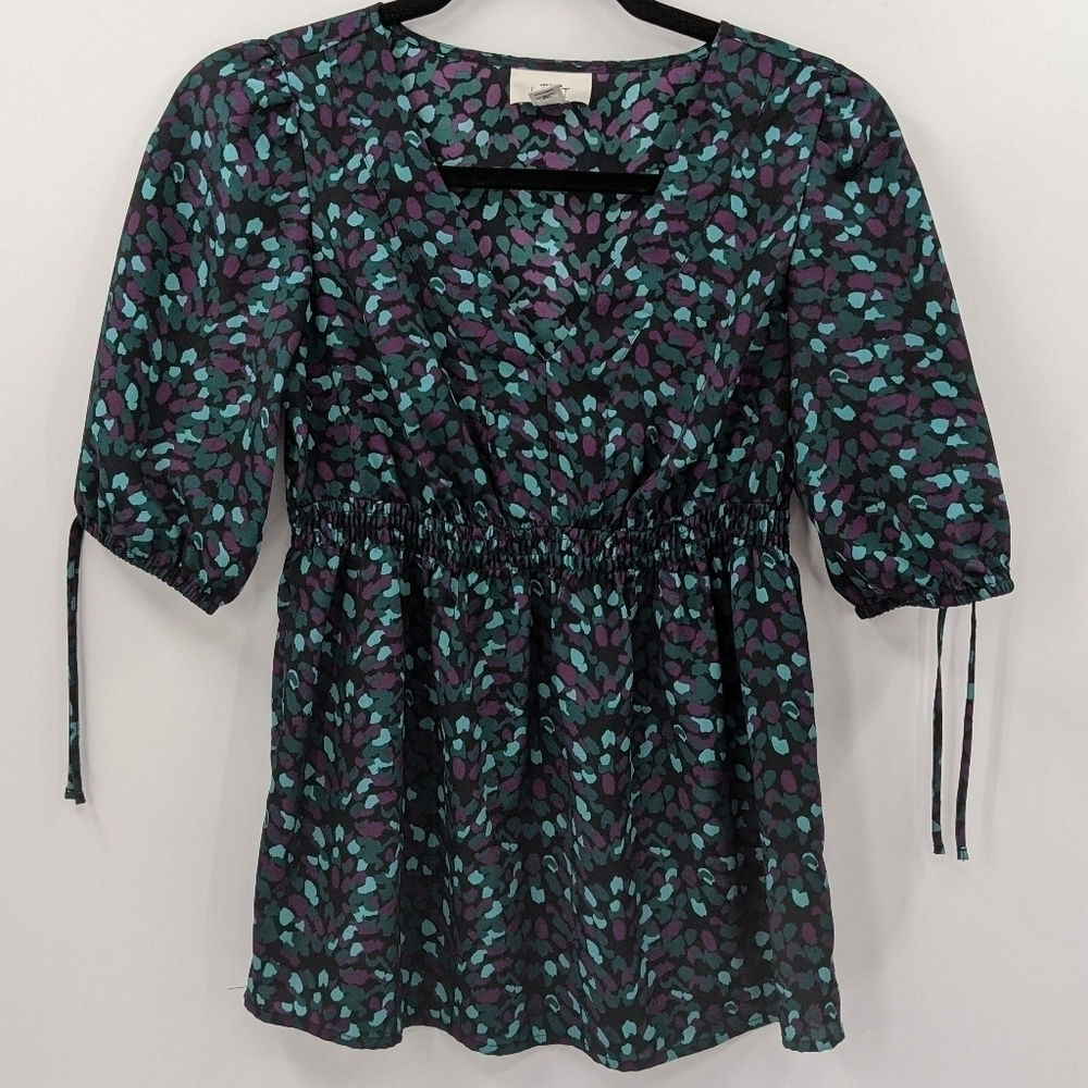 LOFT Babydoll Style Short Sleeve Top